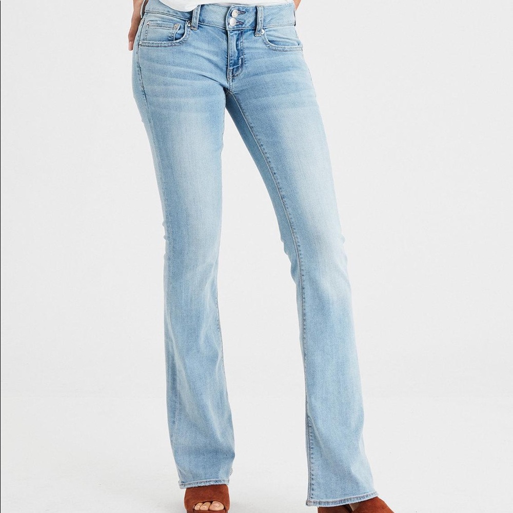 American Eagle Mid-Rise Artist Flare Long Jeans